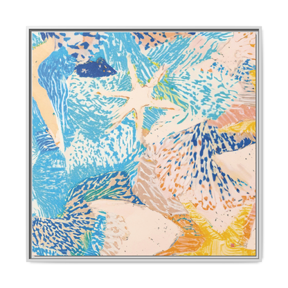 Starfish - 36x36" Framed Canvas