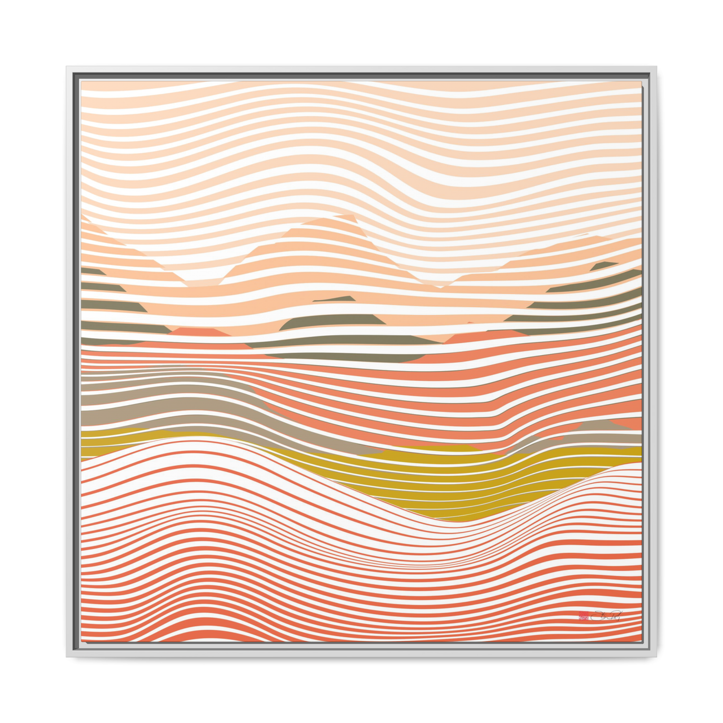 Summer Heatwave - 36x36" Framed Canvas
