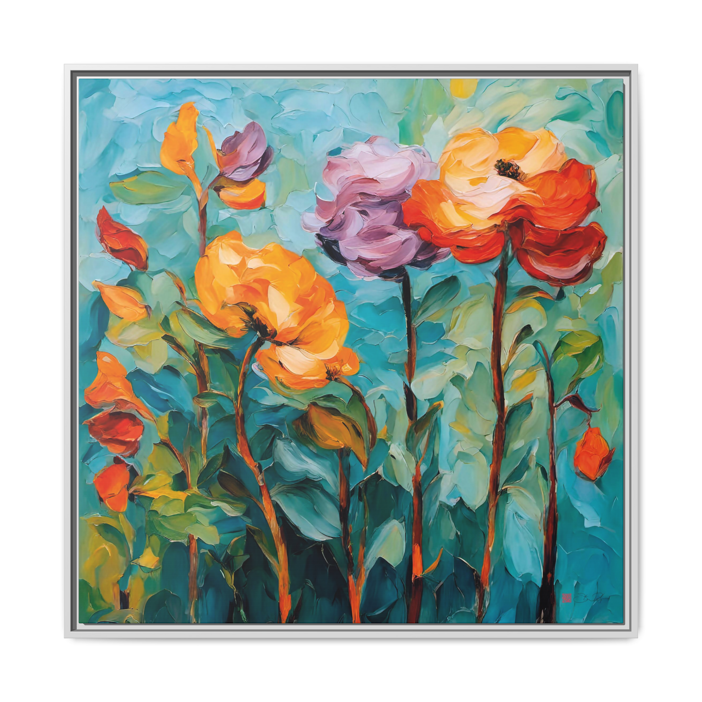 How does your garden grow? - 36x36" Framed Canvas