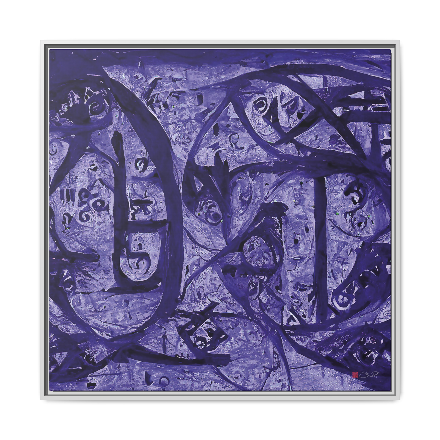 Cycles of Strength - 36x36" Framed Canvas