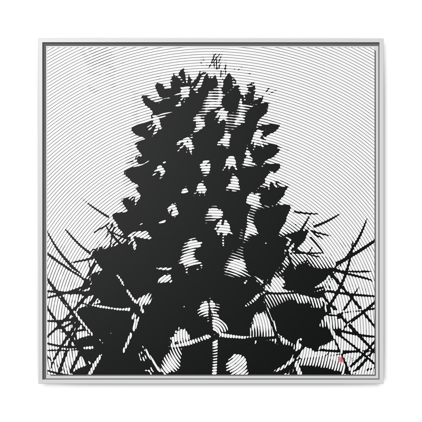 Darkside of Nature - 36x36" Framed Canvas