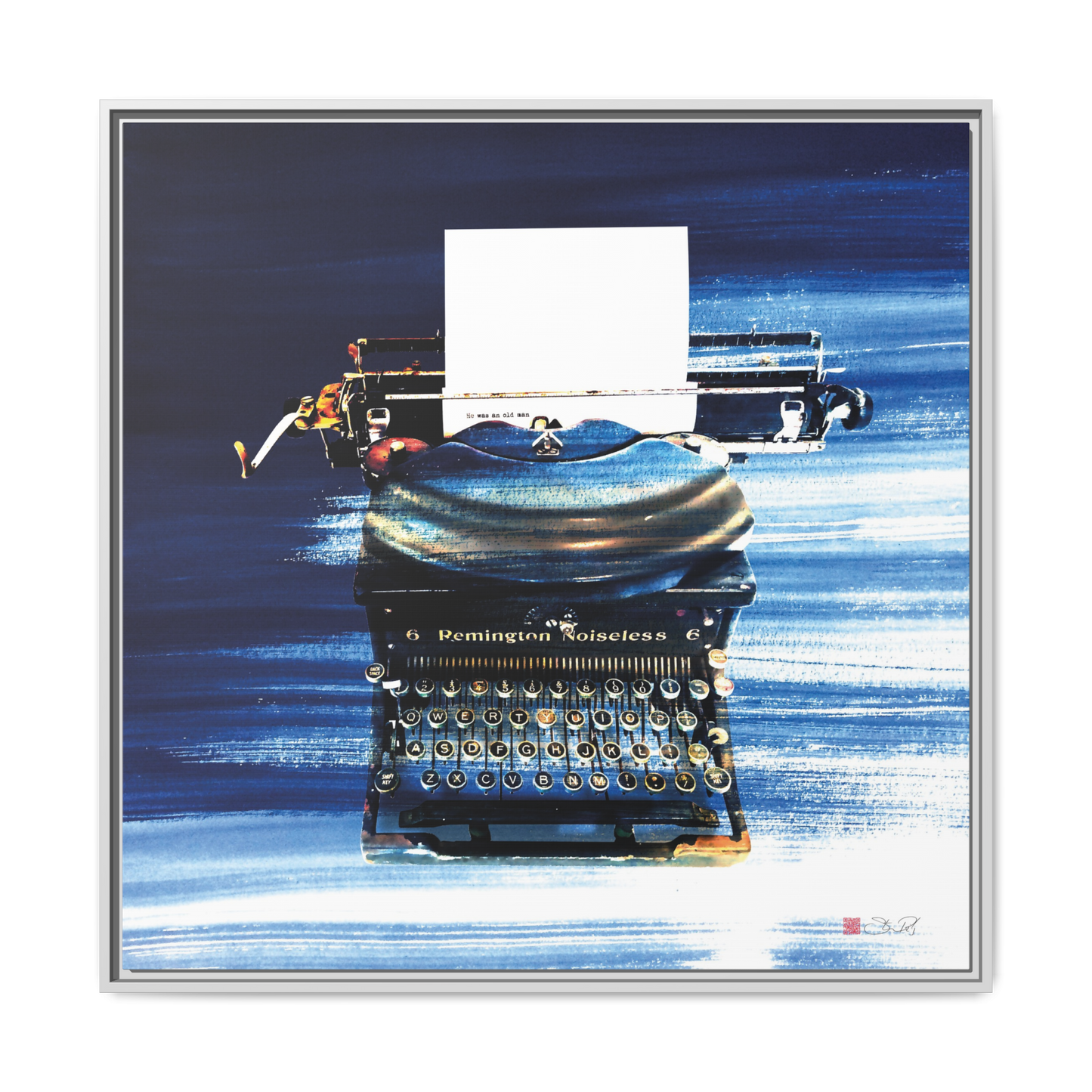 The Old Man - 36x36" Framed Canvas