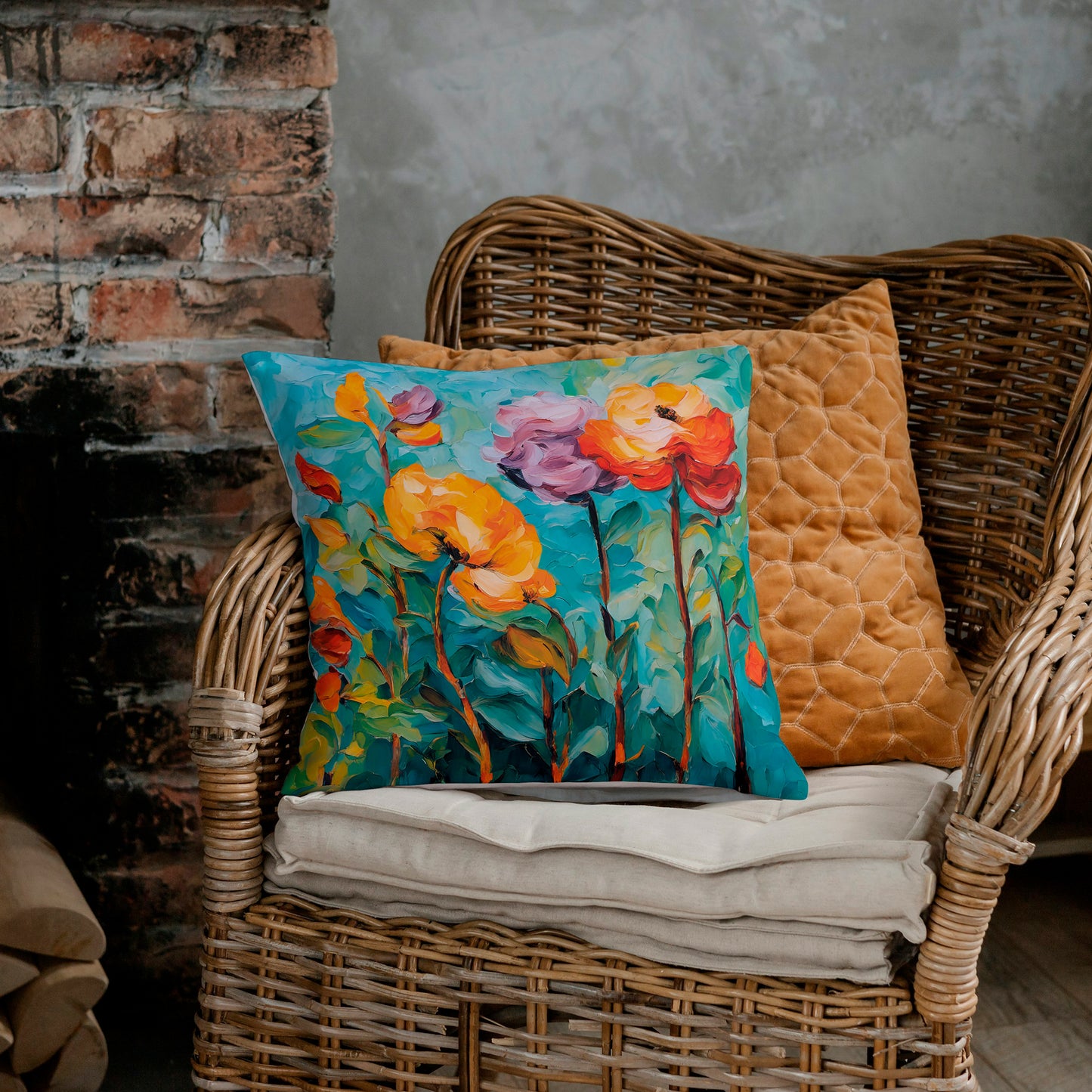 How does your garden grow? Spun Polyester Square Pillow