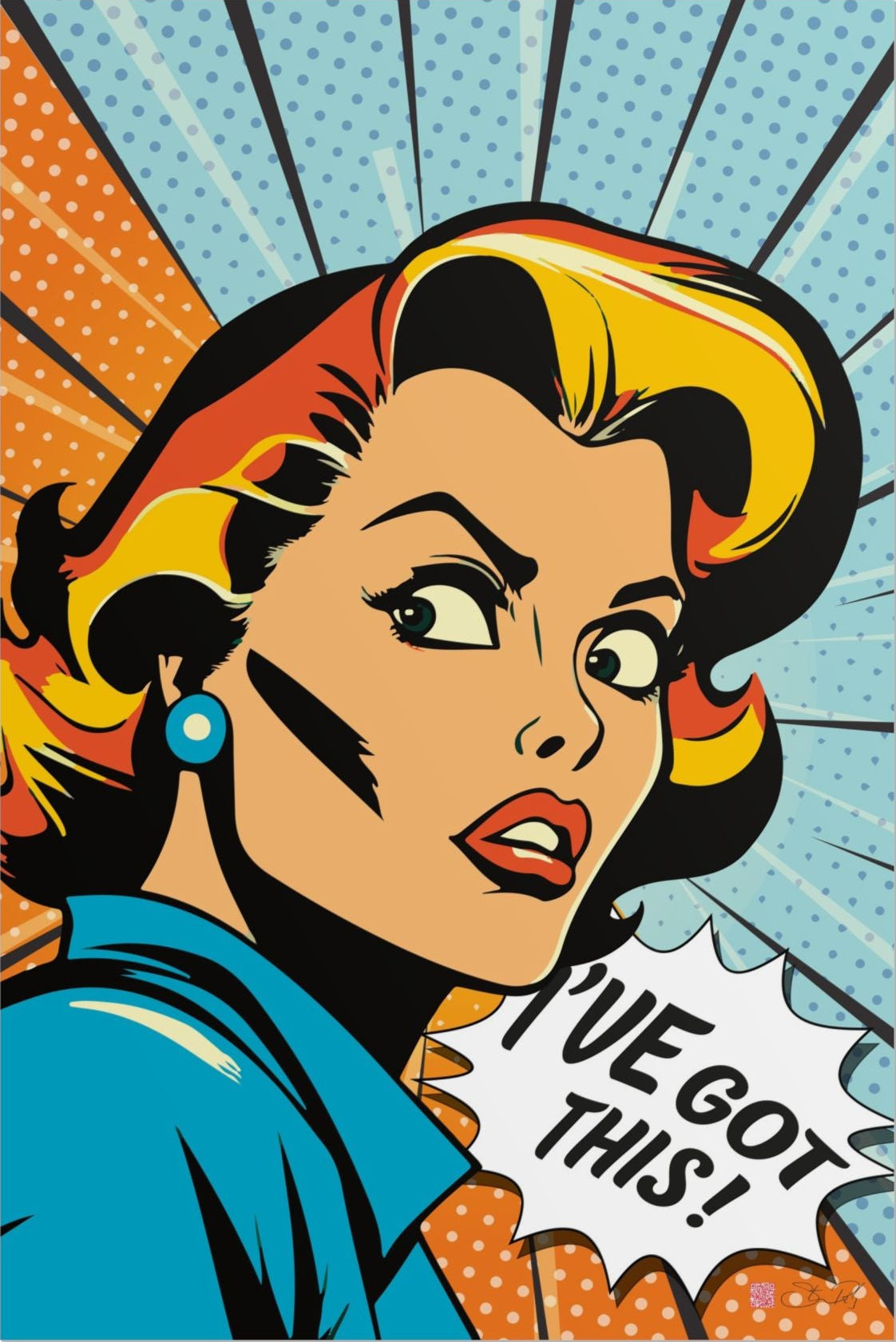 Comic-style illustration of a woman with a determined expression and 'I've got this!' speech bubble.