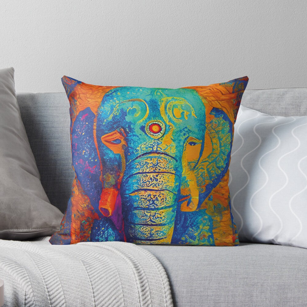 Mystic Mourning Spun Polyester Square Pillow