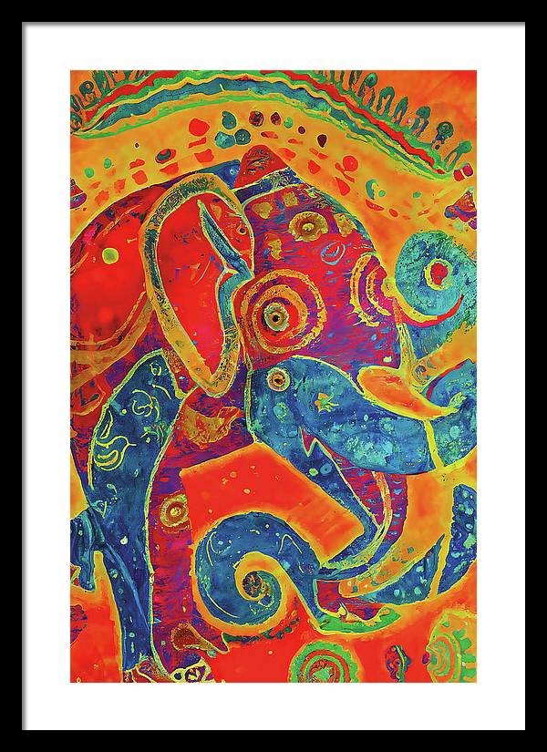 Elephant Regalia - Framed Print