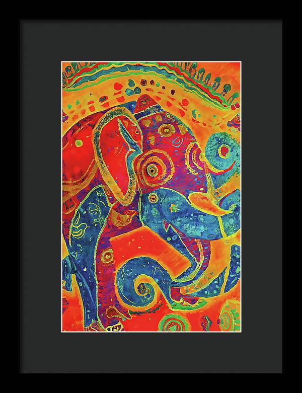 Elephant Regalia - Framed Print