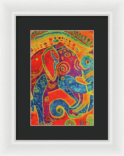 Elephant Regalia - Framed Print