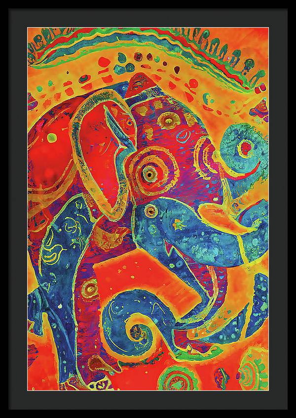 Elephant Regalia - Framed Print