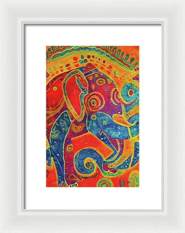 Elephant Regalia - Framed Print