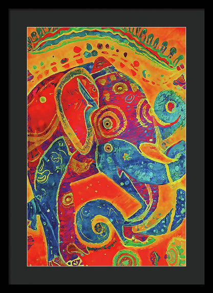 Elephant Regalia - Framed Print