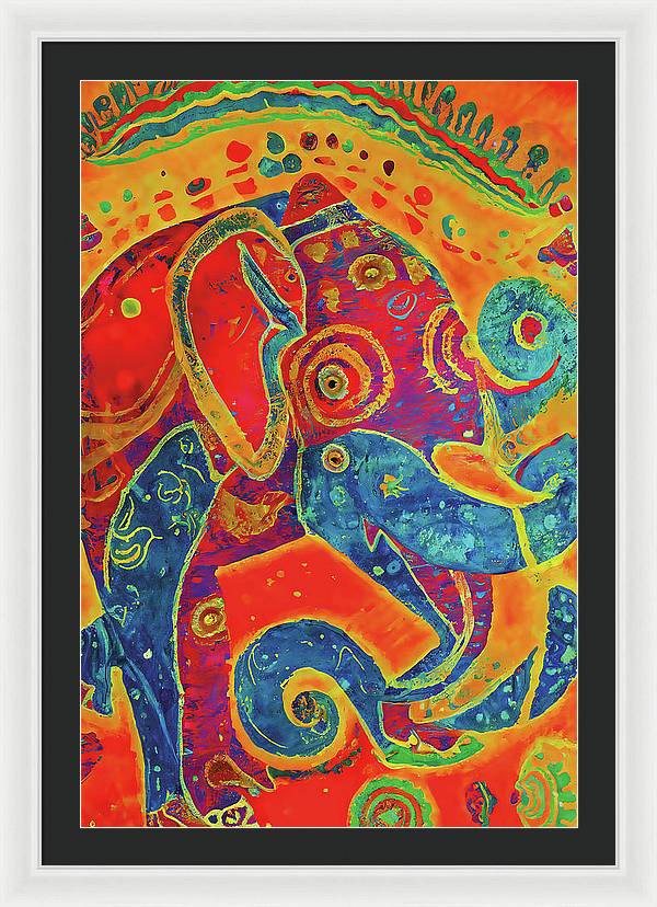 Elephant Regalia - Framed Print