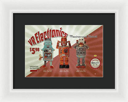 3 Wise Robots - Framed Print