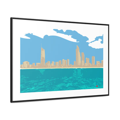 Surfers Paradise Skyline, Canvas Print, Horizontal Frame