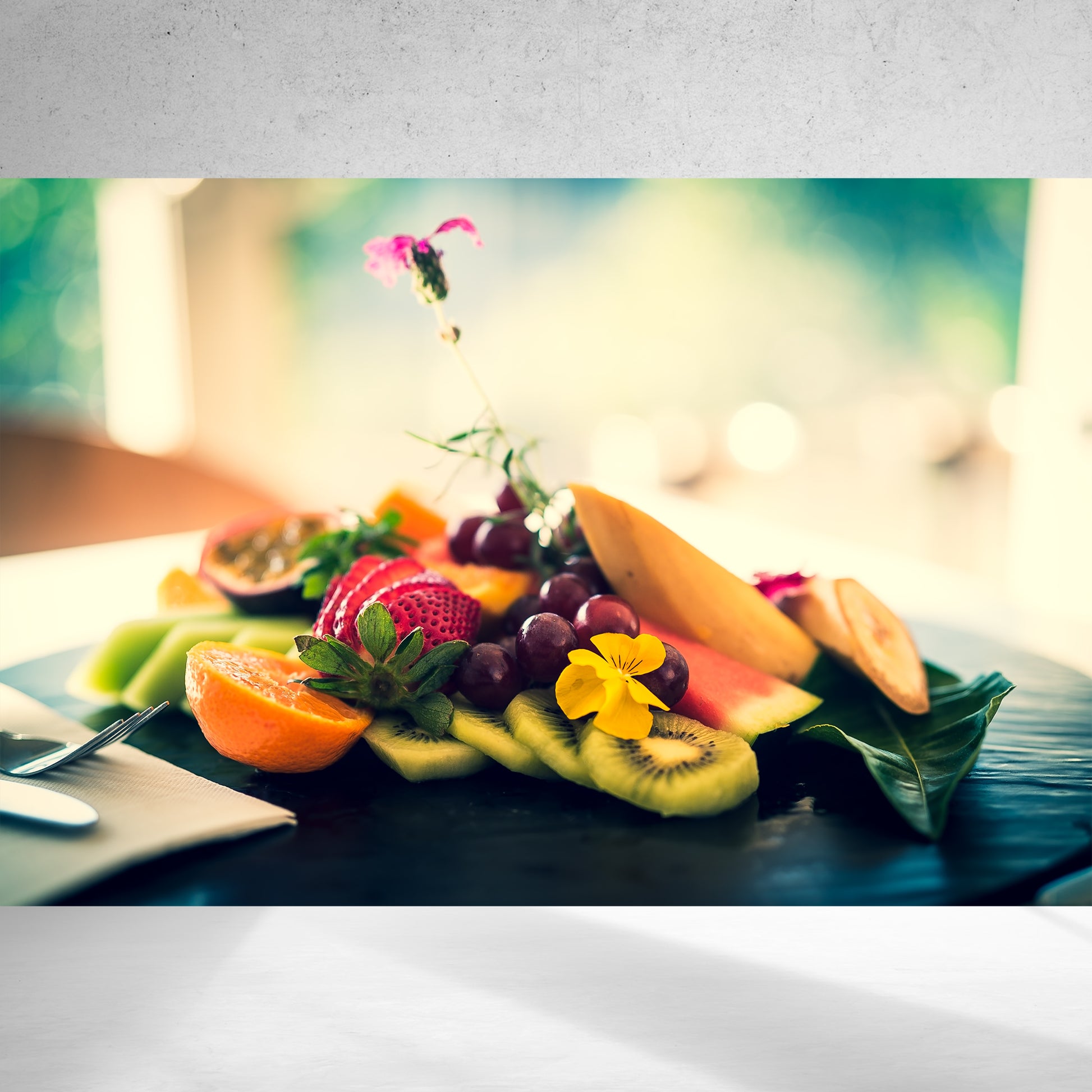 Healthy Breakfast. Promotional fruit platter pic for cafe, resort or rStart your day with a burst of freshness and energy with this Healthy Breakfast digital download. Enhance your digital menu display for cafes, resorts, and restauranDigital MenuSteveRileyArt.comPromotional fruit platter pic