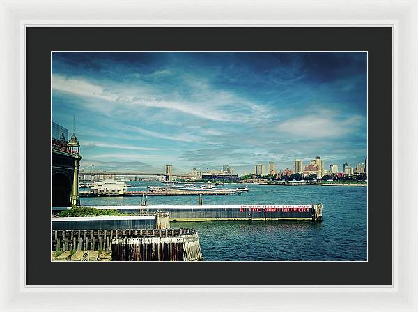 At the same moment. Upper New York Bay, New York - Framed Print - vrmediadecor.vrmedia.com.au