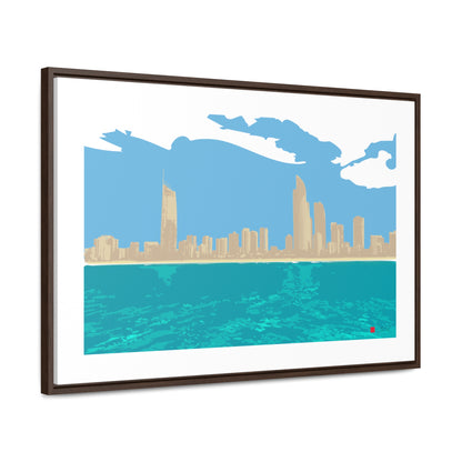 Surfers Paradise Skyline, Canvas Print, Horizontal Frame