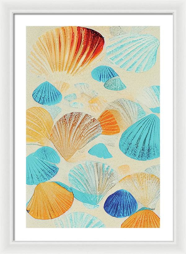 Collecting Shells - Framed Print