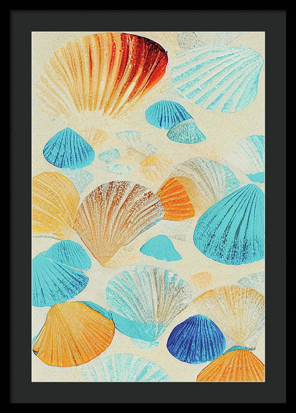 Collecting Shells - Framed Print