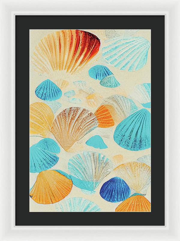 Collecting Shells - Framed Print