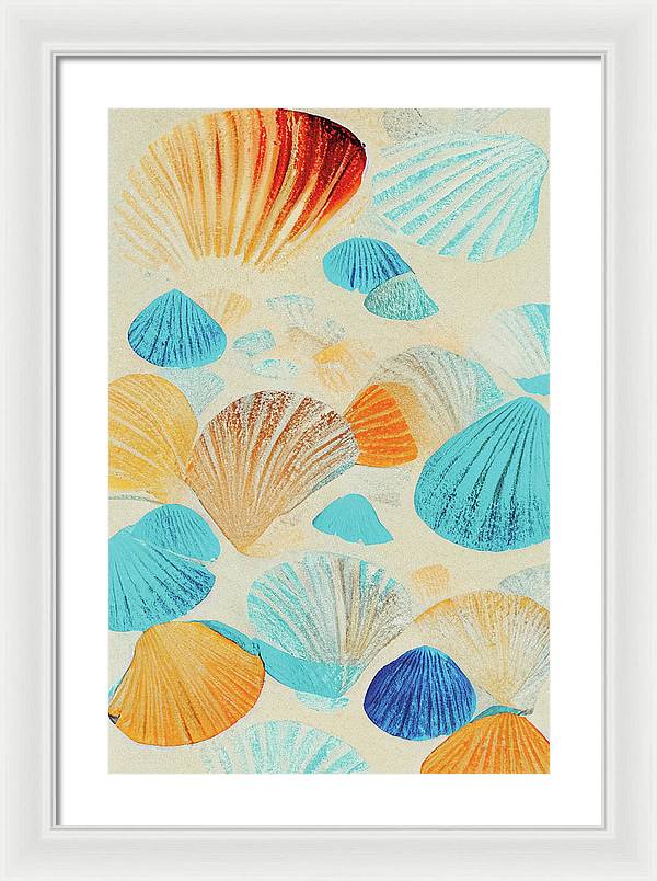 Collecting Shells - Framed Print