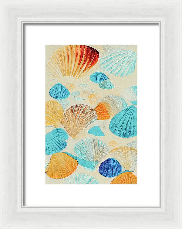 Collecting Shells - Framed Print