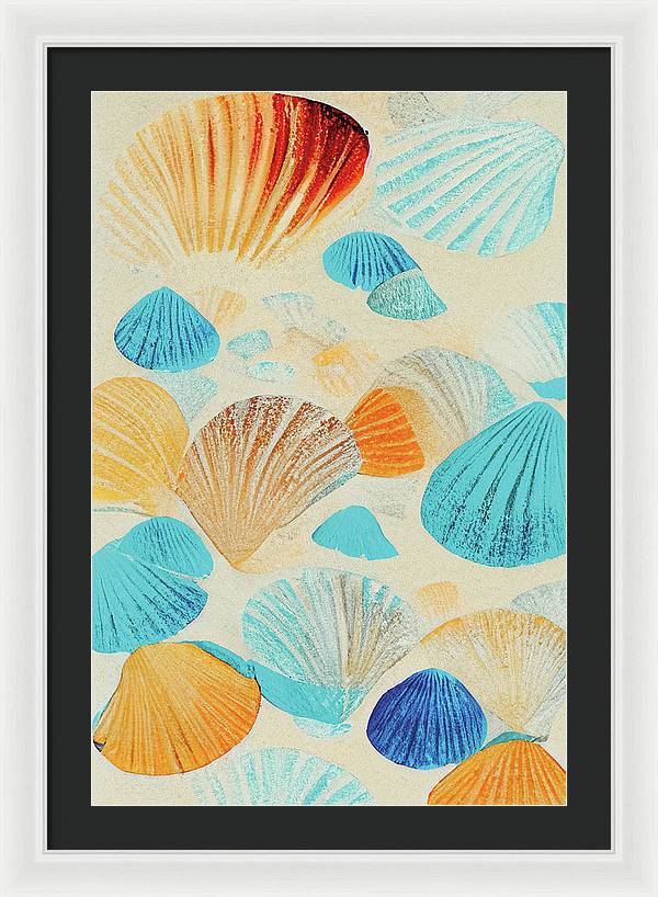 Collecting Shells - Framed Print