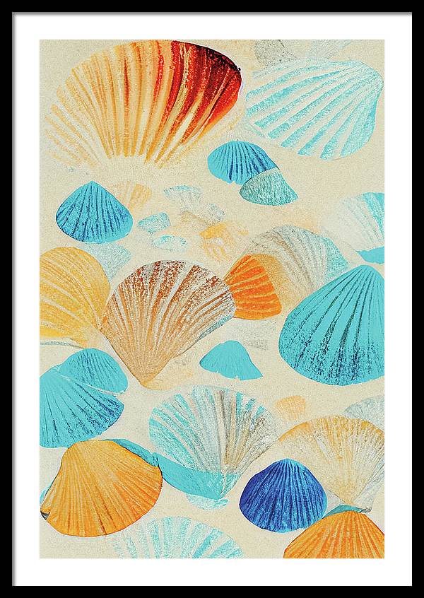 Collecting Shells - Framed Print