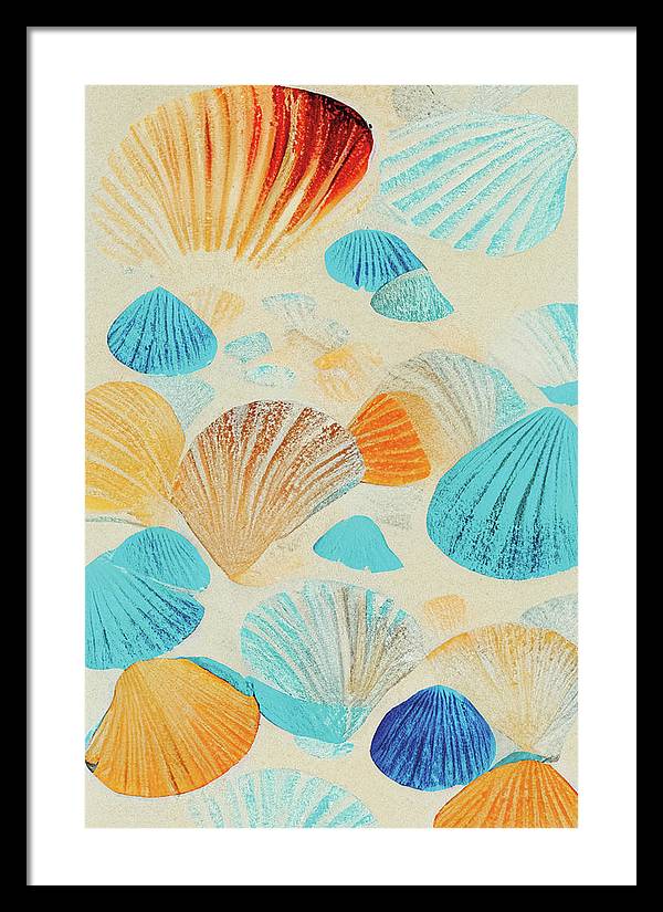 Collecting Shells - Framed Print