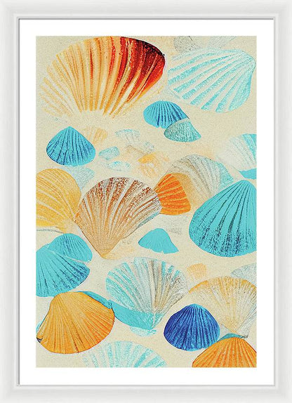 Collecting Shells - Framed Print