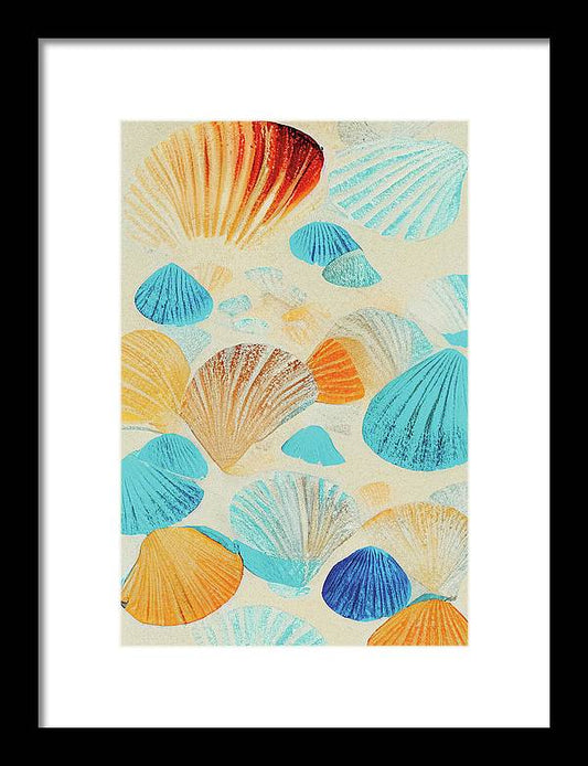 Collecting Shells - Framed Print