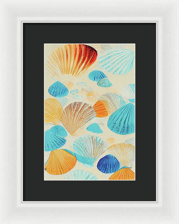 Collecting Shells - Framed Print