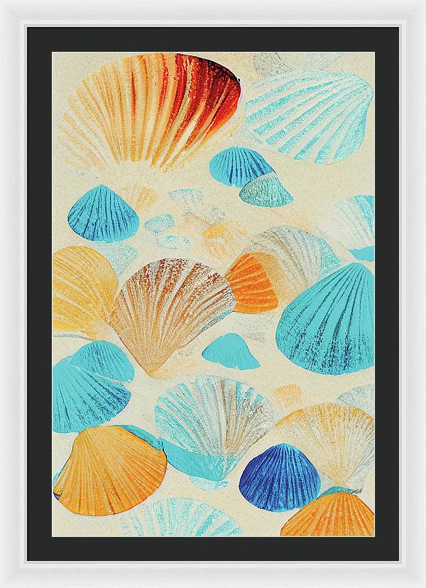 Collecting Shells - Framed Print