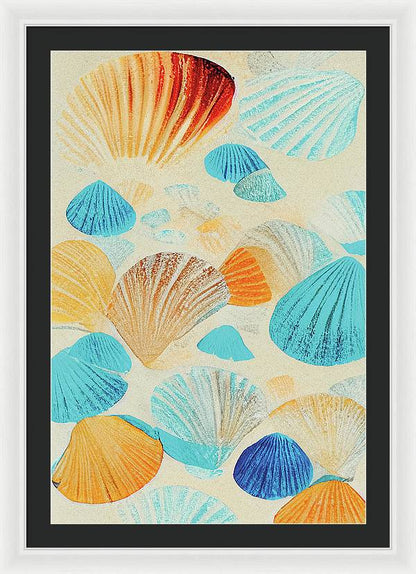 Collecting Shells - Framed Print