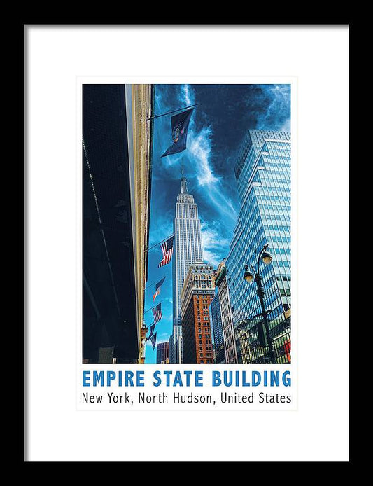 Empire State Building New York Colour - Framed Print