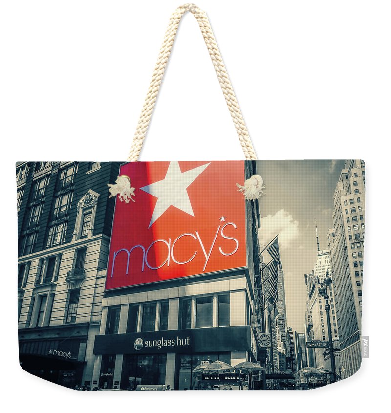 Iconic Macy's Department Store New York - Weekender Tote Bag - vrmediadecor.vrmedia.com.au