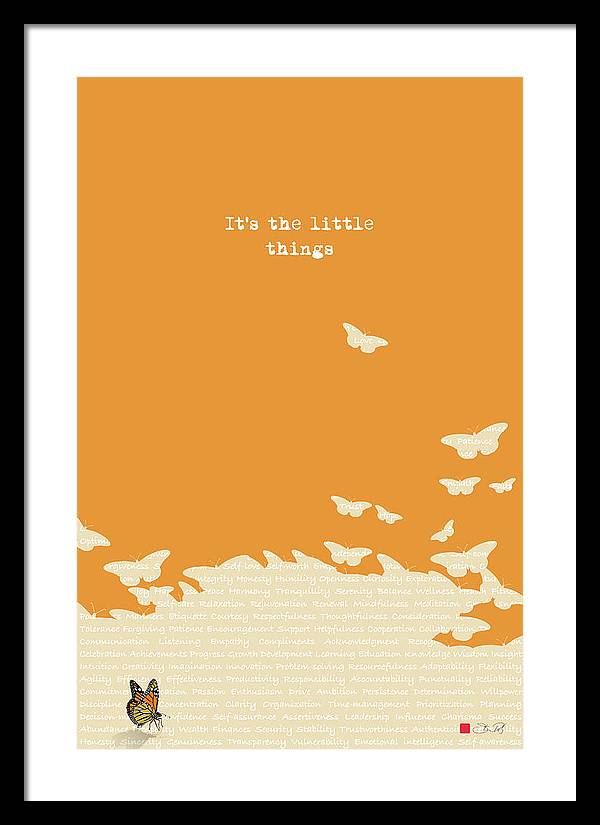 It's the little things - Framed Print