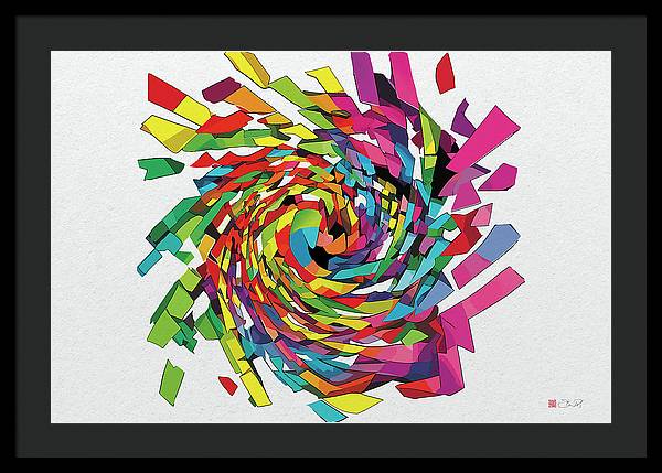 Primary Wave - Framed Print