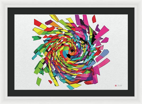 Primary Wave - Framed Print