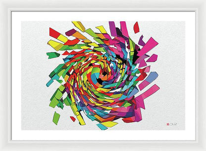 Primary Wave - Framed Print