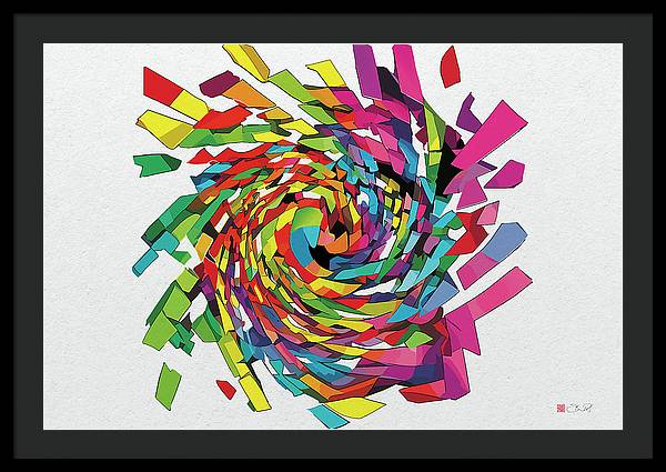 Primary Wave - Framed Print