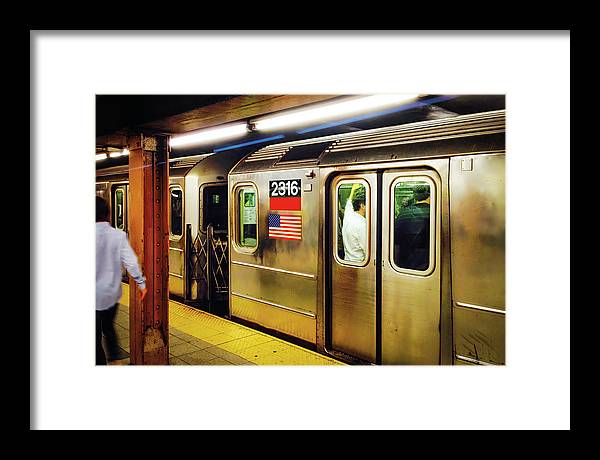 Retro Subway Delight Train 2316 - Framed Print