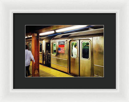 Retro Subway Delight Train 2316 - Framed Print