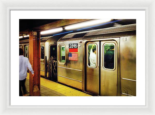 Retro Subway Delight Train 2316 - Framed Print