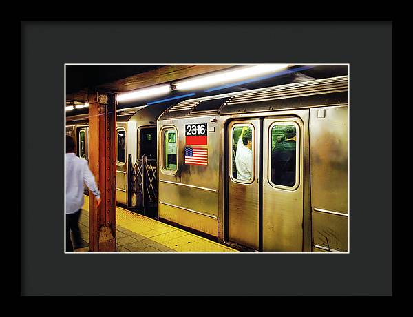 Retro Subway Delight Train 2316 - Framed Print