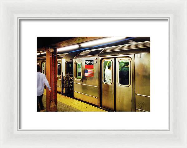 Retro Subway Delight Train 2316 - Framed Print