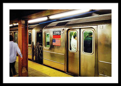 Retro Subway Delight Train 2316 - Framed Print