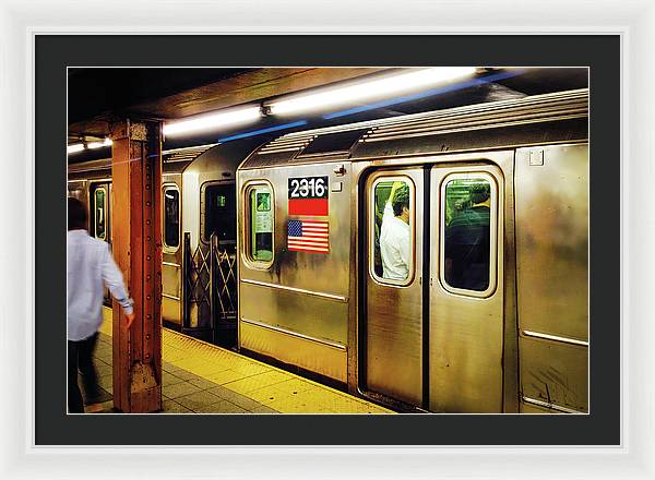 Retro Subway Delight Train 2316 - Framed Print