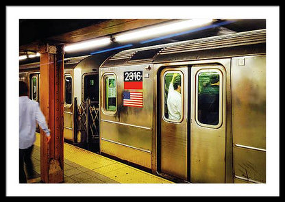 Retro Subway Delight Train 2316 - Framed Print