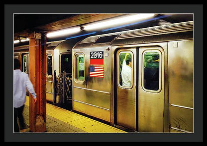 Retro Subway Delight Train 2316 - Framed Print